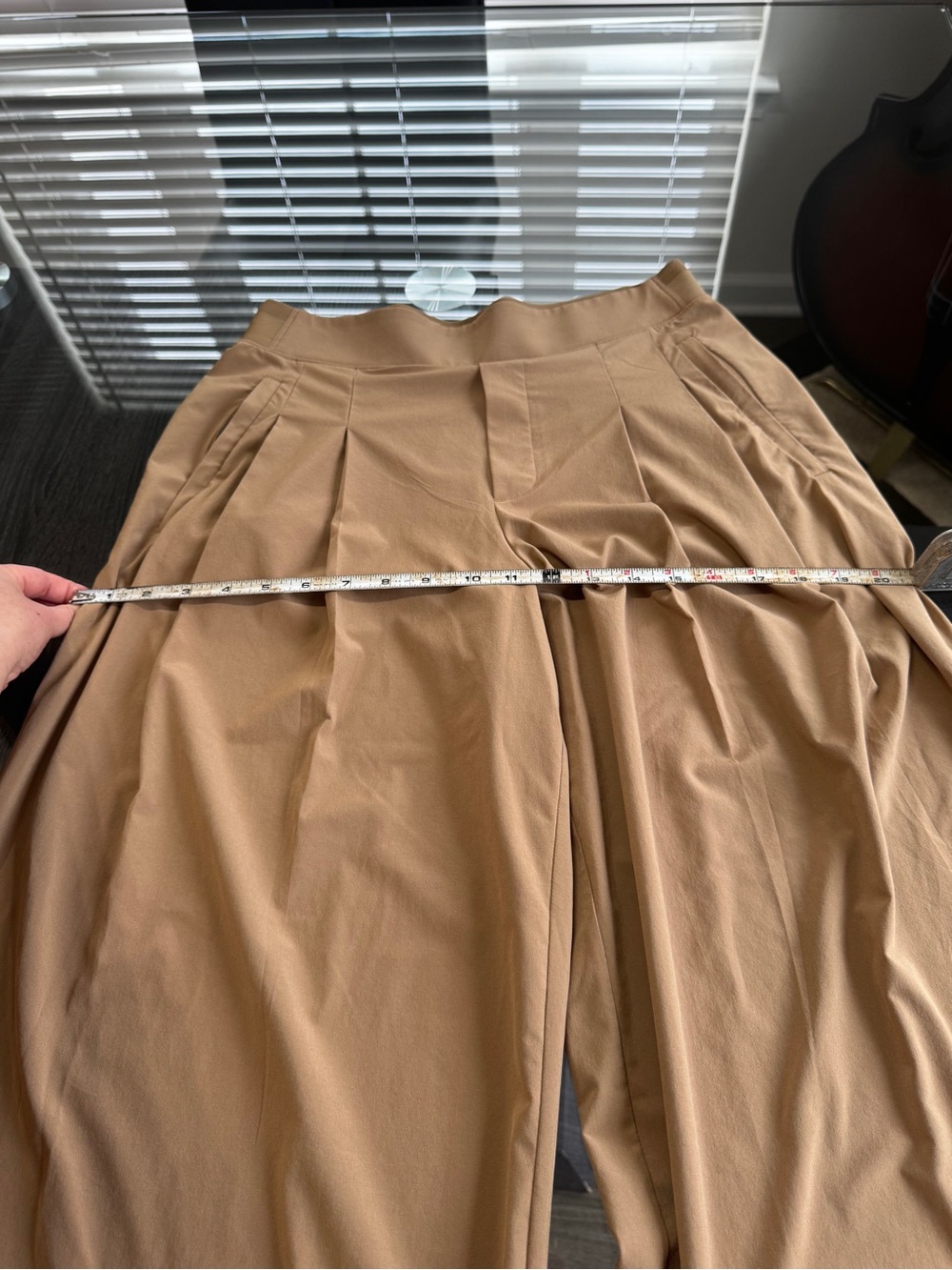 Athleta Beige Wide-Leg Pleated Pants - Picture 13 of 16
